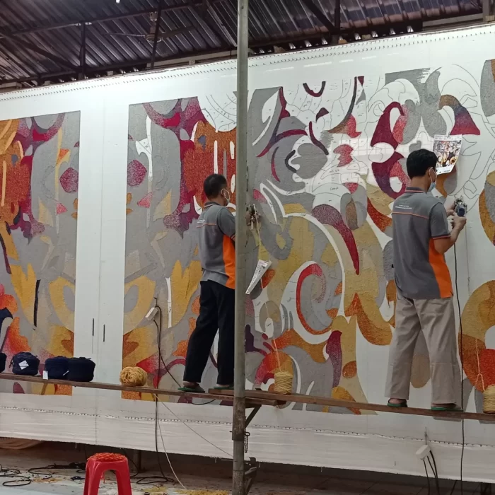 Green Leaves Carpet Proses 14